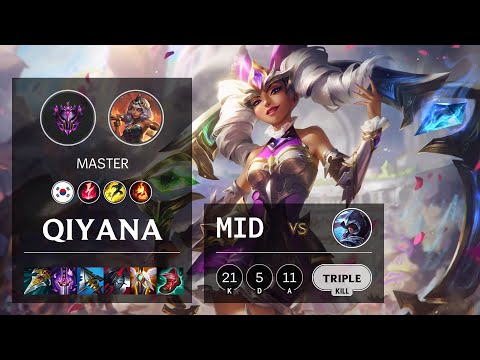 Qiyana Mid vs Talon - KR Master Patch 11.24b