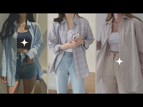 Types of shirts || Casual and semi-casual looks for college girls #fashion #shirts #womensfashion