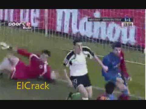 Racing Santander vs Barcelona (1-2) La Liga 01.02.2009