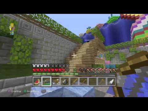 Minecraft ps4 my WWE Stadium and bubble panic hunger games