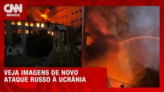 Vídeo: Telhado desaba e dois corpos são encontrados após ataque russo noturno à Ucrânia | CNN BRASIL
