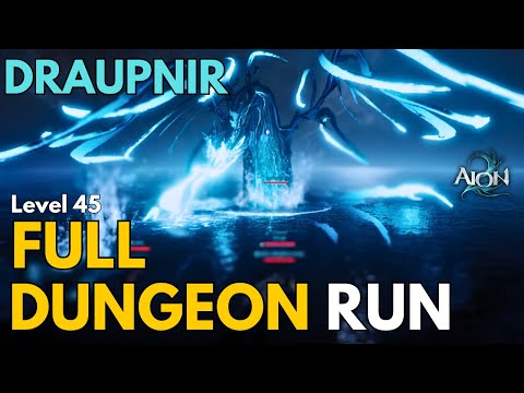 Aion 2 DRAUPNIR Dungeon FULL Run | Gladiator Class Gameplay & Boss Fights | Kromede TW | 4k