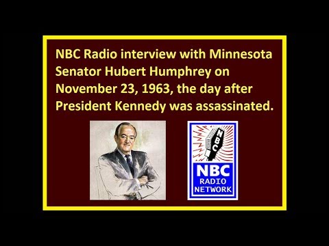 INTERVIEW WITH HUBERT HUMPHREY (NOVEMBER 23, 1963)
