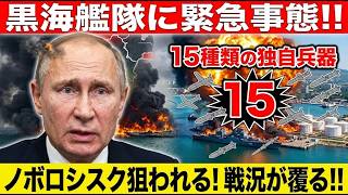 黒海艦隊に緊急事態】ノボロシスクが狙われる…ウクライナ「15種類の独自兵器」が覆す戦況
