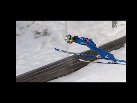 Timi Zajc  silver medal jump in Vikersund 2022 #skijumping #slovenia
