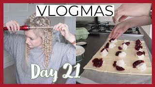 Curly hair & tasty Christmas bites! Mini-Vlog | Vlogmas