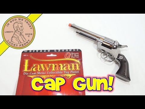 Lawman Die Cast Metal Collectible Toy Pistol Cap Gun Western Legend, By Parris