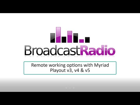 Myriad Playout - Remote Options Overview