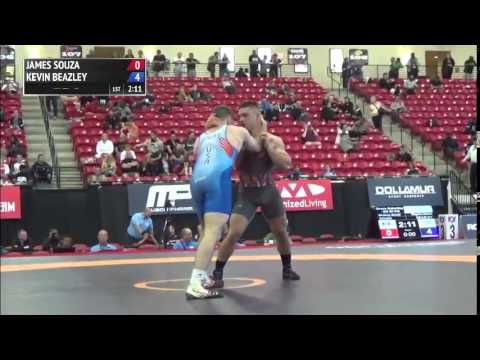 98 kg QF - James Souza (Navy) vs Kevin Beazley (Virginia Beach RTC)