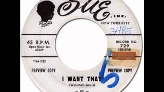 BOBBY HENDRICKS - I Want That [Sue 729] 1960