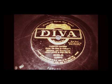 Sam Lanin & his Orchestra - Tom Frawley - Campus Capers - 1929 Diva 1920s music college song
