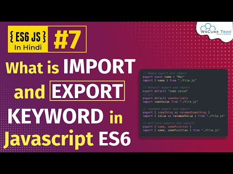 What is ECMAScript ES6 Why You Should Learn it Hindi Part 1 WsCube Tech