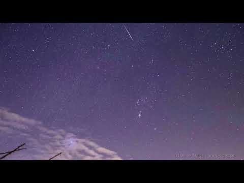 GEMINID METEOR SHOWER TIMELAPSE AND SLIDESHOW