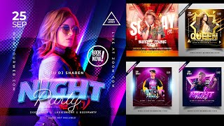 30+ Club Dj Party Flyer Photoshop Tutorial