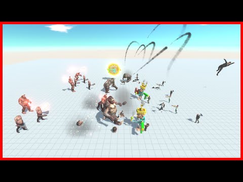 3x GORO, 4x OGRE LORD, 6x HEADLESS HULK VS 3x FACTIONS - ANIMAL REVOLT BATTLE SIMULATOR