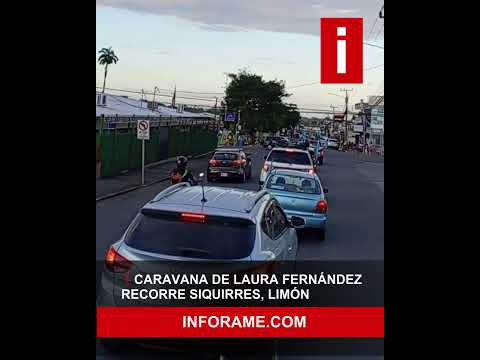 Caravana de Laura Fernández recorre Siquirres, Limón