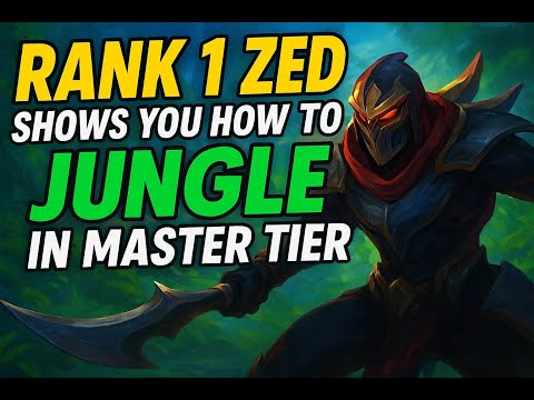 RANK 1 ZED SHOWS YOU HOW TO JUNGLE IN MASTER TIER