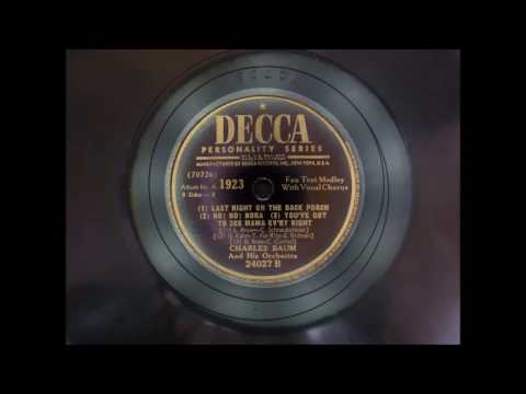 Songs Of Our Times-1923-Charles Baum and His Orchestra-Fox Trot Medely