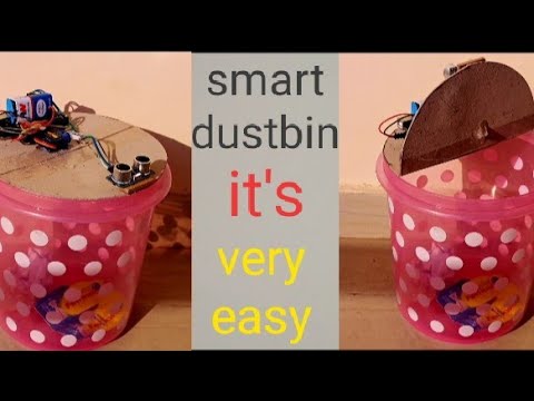 How To Make An Automatic Object Sensing Smart Dustbin - DIY Project
