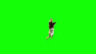 Katy Perry flying away green screen
