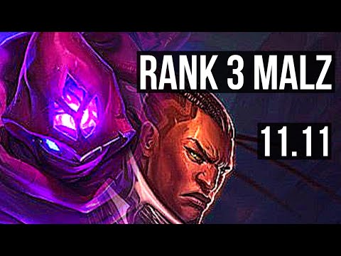 MALZAHAR vs LUCIAN (MID) | Rank 3 Malz, 6/2/8 | EUW Challenger | v11.11