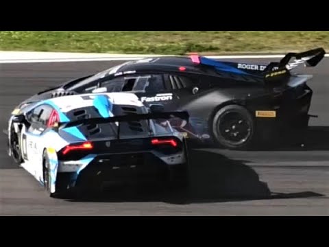 Lamborghini Super Trofeo Europe 2021 - Crashes, Spins & Action - Nürburgring