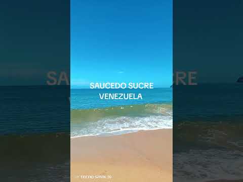 Saucedo, una playa ubicada al norte del Estado Sucre Venezuela...