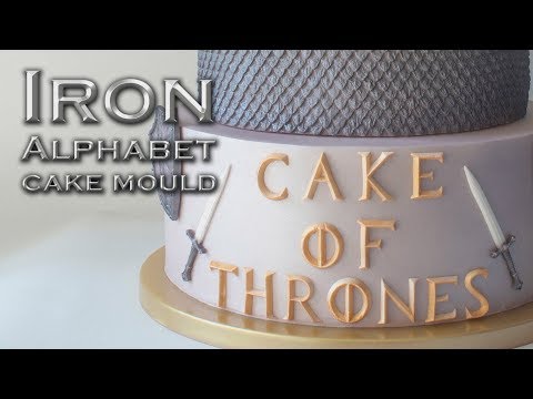 IRON ALPHABET silicone cake icing mould IRON ALPHABET silicone cake icing mould
