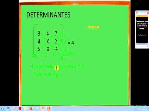 Determinantes de 2º, 3º e 4º ordem