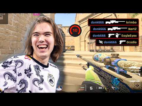 donk 32 Kills Against Pro Players | 4700 ELO