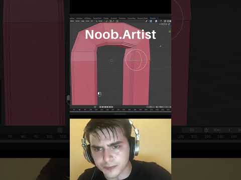 Noob vs Pro artist: connecting two edges #blendertutorial #blender #blendercommunity #blender3d #b3d