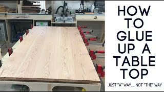 How To Glue Up A Table Top