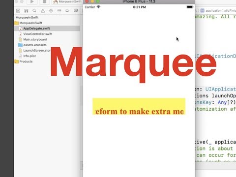 Marquee Text xCode 9 : How to use html in iOs development using swift 4.0