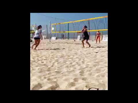 Zoe Gun, Class of ‘24; Marco Solustri beach volleyball camp tournament