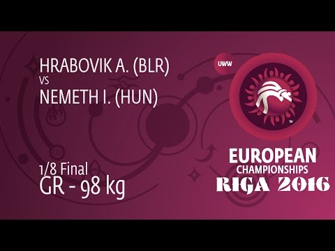 1/8 GR - 98 kg: A. HRABOVIK (BLR) df. I. NEMETH (HUN), 2-1