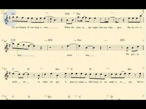 Oboe - Livin on a Prayer - Bon Jovi - Sheet Music, Chords, & Vocals