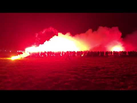 Przemarsz kibiców Wisły na derby, 13.12.2017
