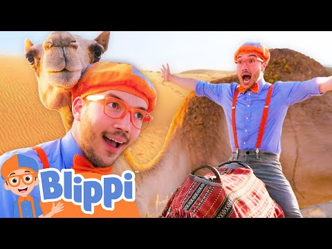 How Do Camels Survive in the Desert? 🐪🌵 Blippi's Camel Adventure! | Educational Videos for Kids