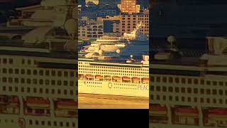 Wonder World in Vancouver as the summer sunrise greets cruise ships Disney Wonder and Pacific World