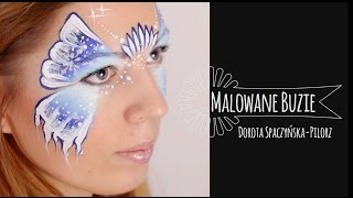 Malowanie twarzy / malowanie buzi - Lodowy Motyl - Jak namalować motylka? - Diamond FX
