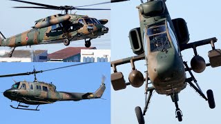 Akeno airfield Japan: OH-1, UH-1, UH-60JA , UH-2 and more