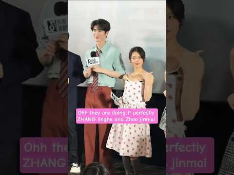 zhang linghe,zhao  jinmai on a promo event of ourgeneration#zhanglinghe #zhaojinmai #ourgeneration