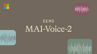 Introducing MAI-Voice-2 | Microsoft AI Models