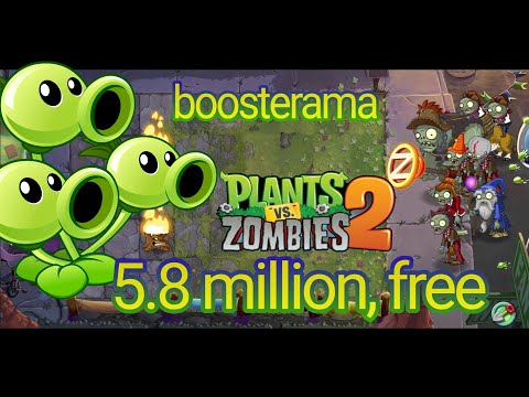 Plants vs. Zombies 2 Arena Week 230, Threepeater Boosterama, 5.8m free