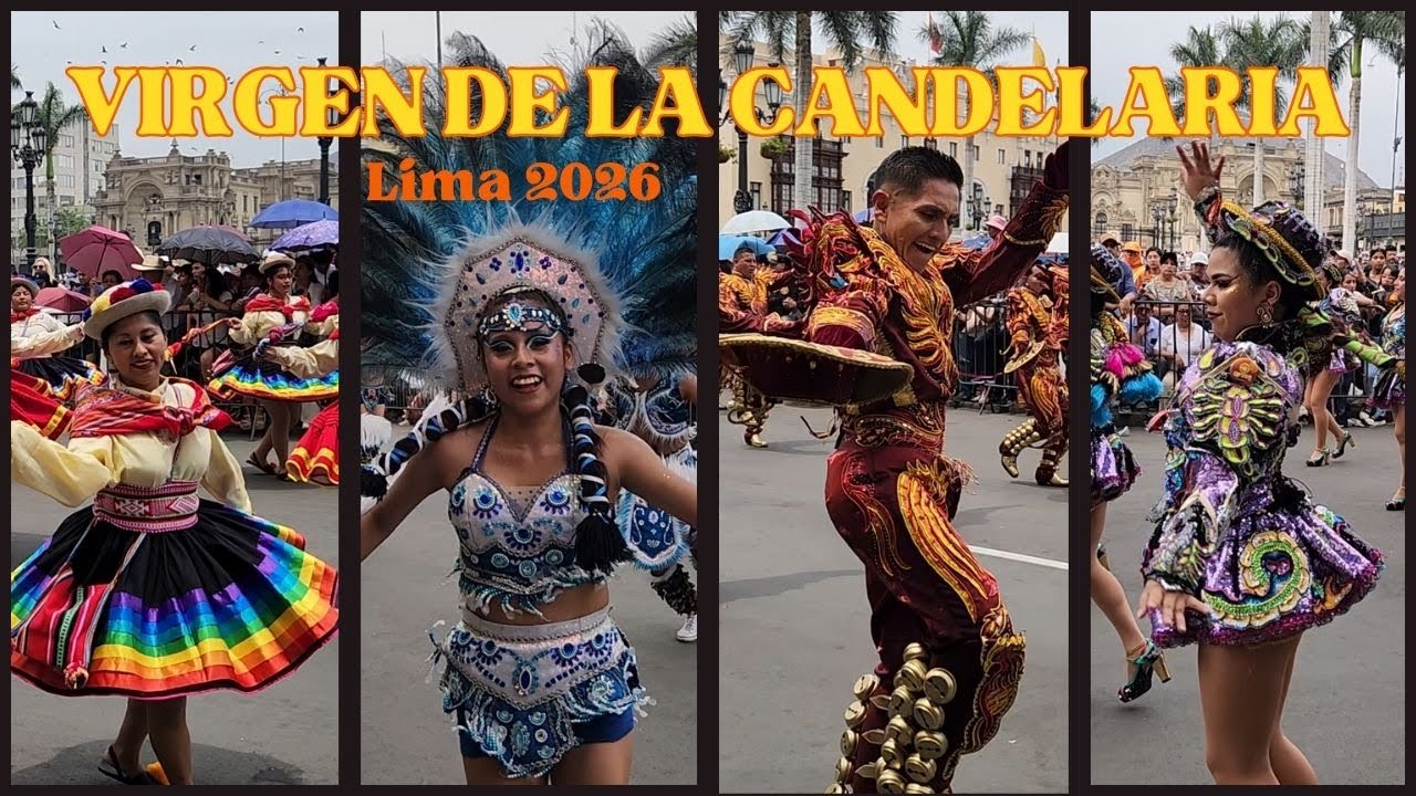 Pasacalle de la Virgen de la Candelaria en Lima 2026 🇵🇪