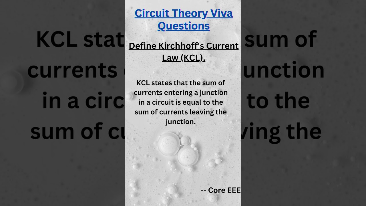 Mastering Kirchhoff's Current Law
