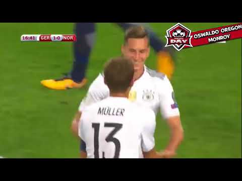 Julian Draxler Goal Gol Alemania vs Noruega 2 0 2017 720p HD Germany vs Norway 2017