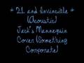 21 and Invincible Acoustic (Something Corporate Cover)