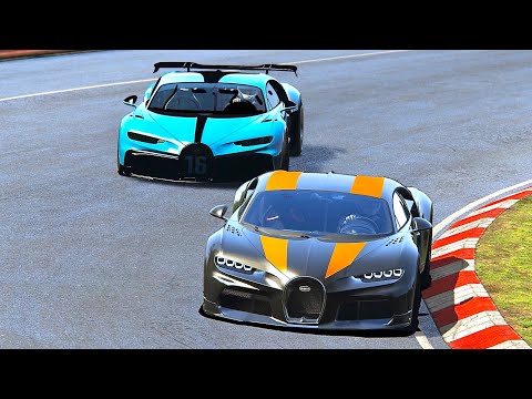 Bugatti Chiron Pur Sport vs Bugatti Chiron 300+ at Nordschleife