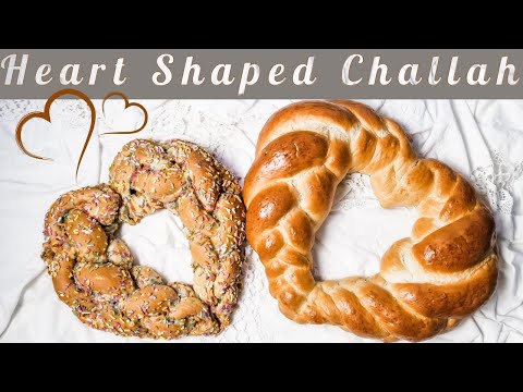 How to Make Heart Shaped Challah | Heart Shaped Sweet Bread